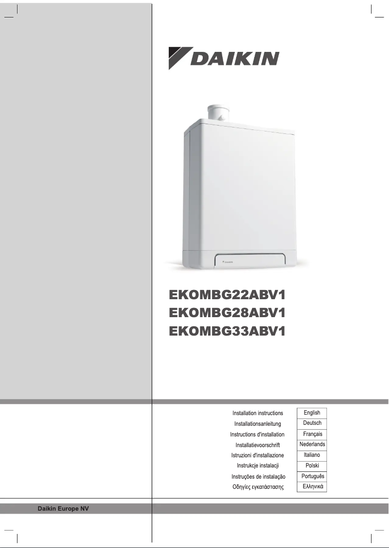 Image de la première page du manuel de l'appareil EKOMBG28ABV1