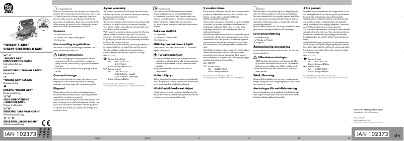 Imagen de la primera página del manual del dispositivo IAN 102373