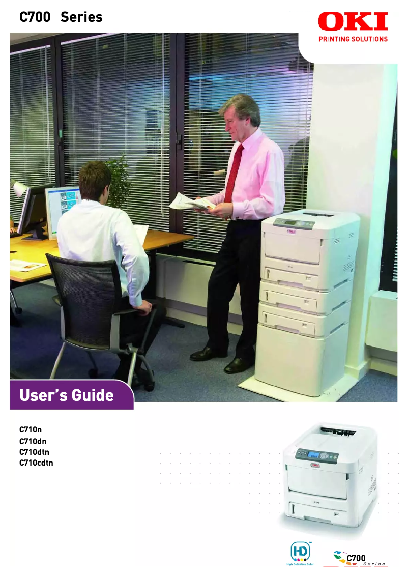 Page 1 de la notice Manuel utilisateur OKI C710DTN