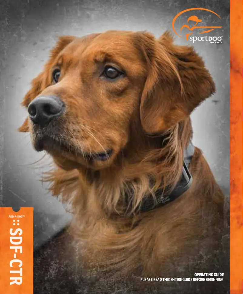 Page n°1 - Manuel utilisateur PetSafe SportDOG SDF-CTR