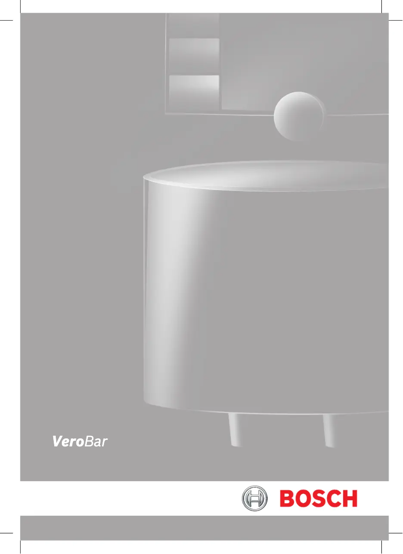 Page 1 de la notice Manuel utilisateur Bosch VeroBar TES70129RW