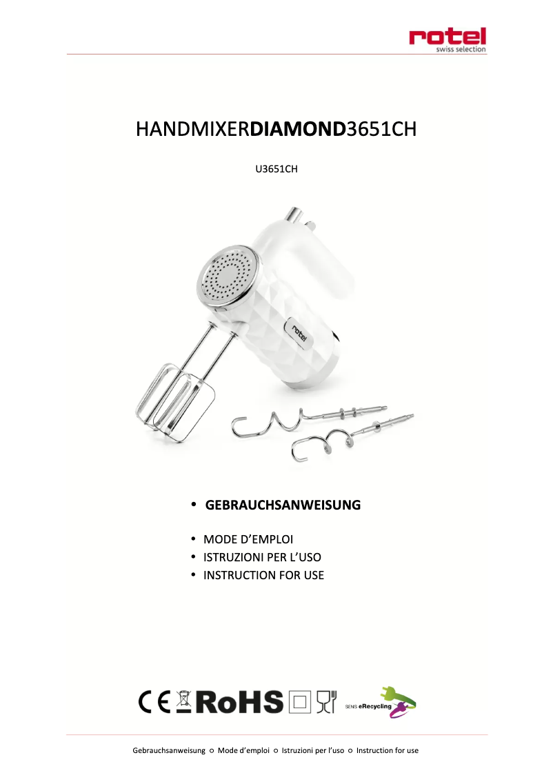 Image de la première page du manuel de l'appareil Diamond