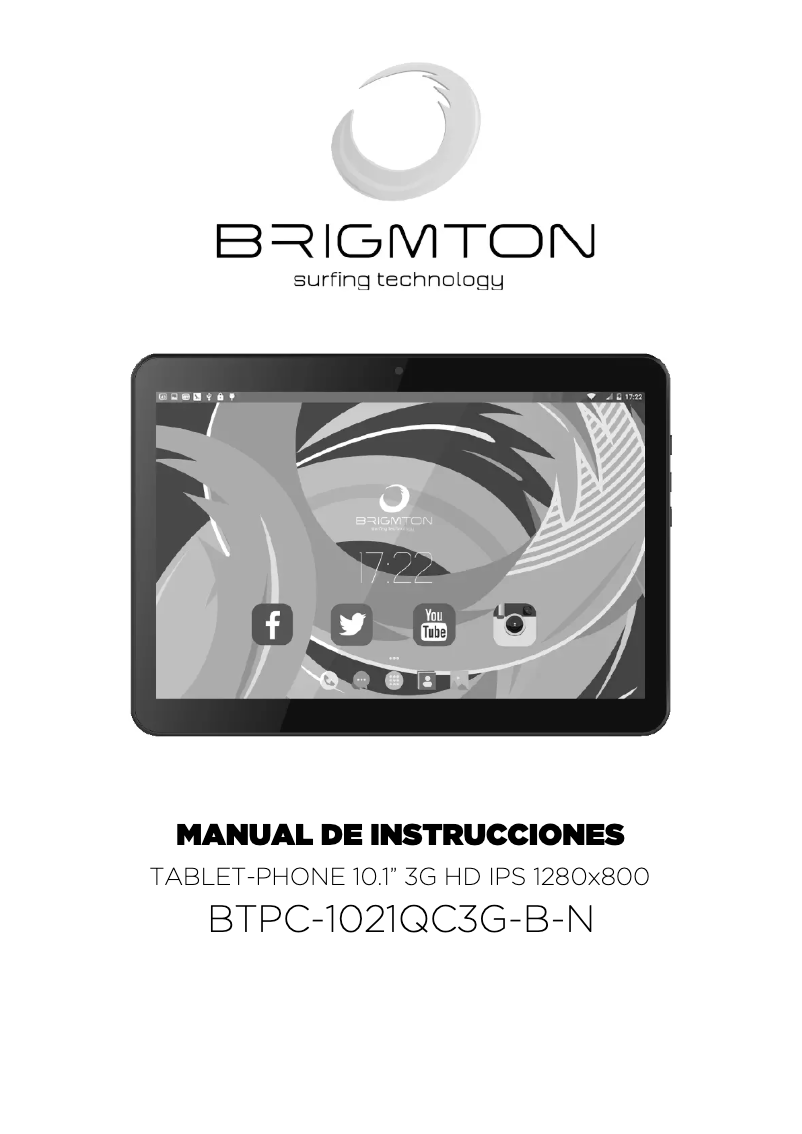 Page 1 de la notice Manuel utilisateur Brigmton BTPC-1021QC3G-B