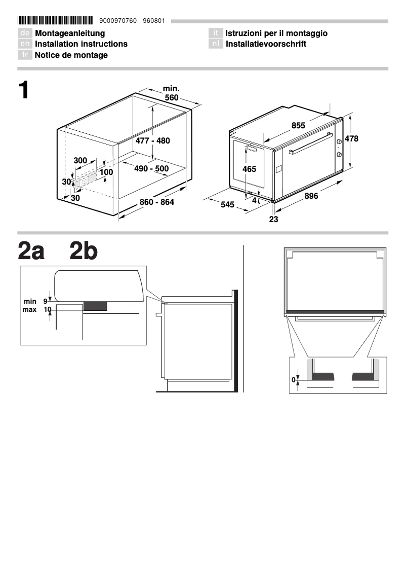 Página 1 del manual Guía de instalación Bosch HVA541NS0