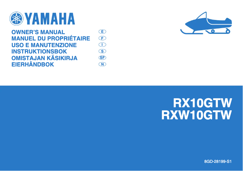 Page 1 de la notice Manuel utilisateur Yamaha RX10 (2007)