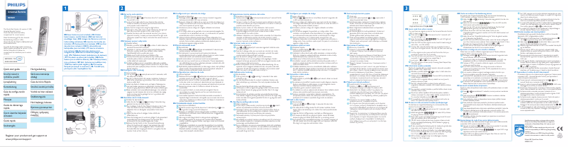 Página 1 del manual Guía de inicio rápido Philips SRP6011