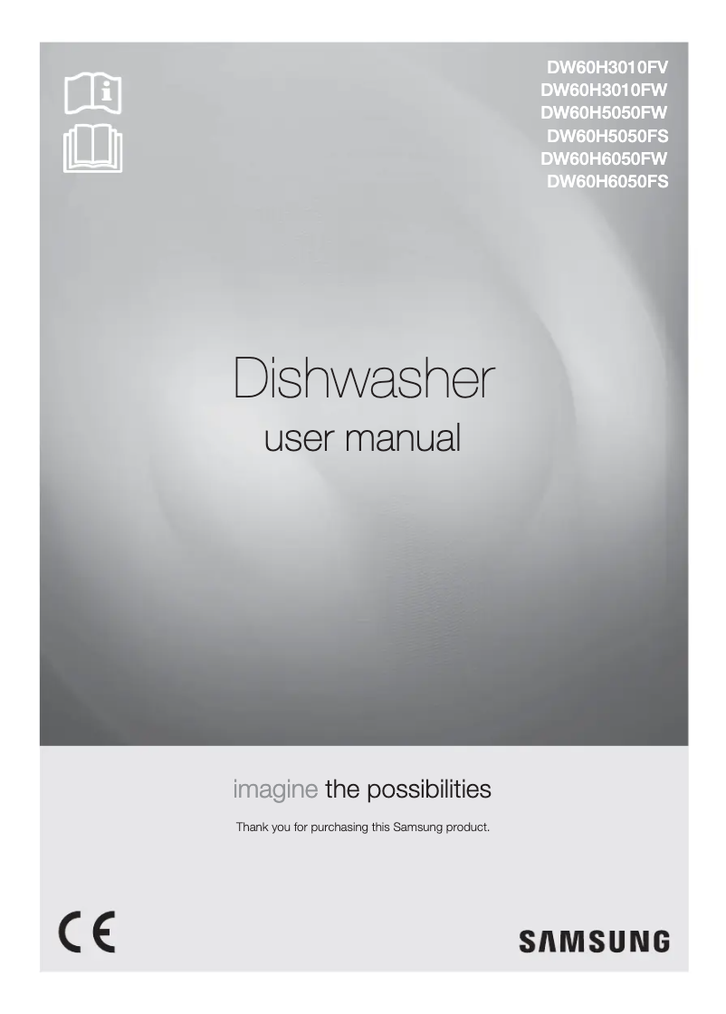 Page 1 de la notice Manuel utilisateur Samsung DW60H5050FW