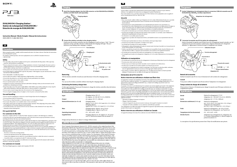 Page n°1 - Manuel utilisateur Sony Dual Shock 3 Controller PS3