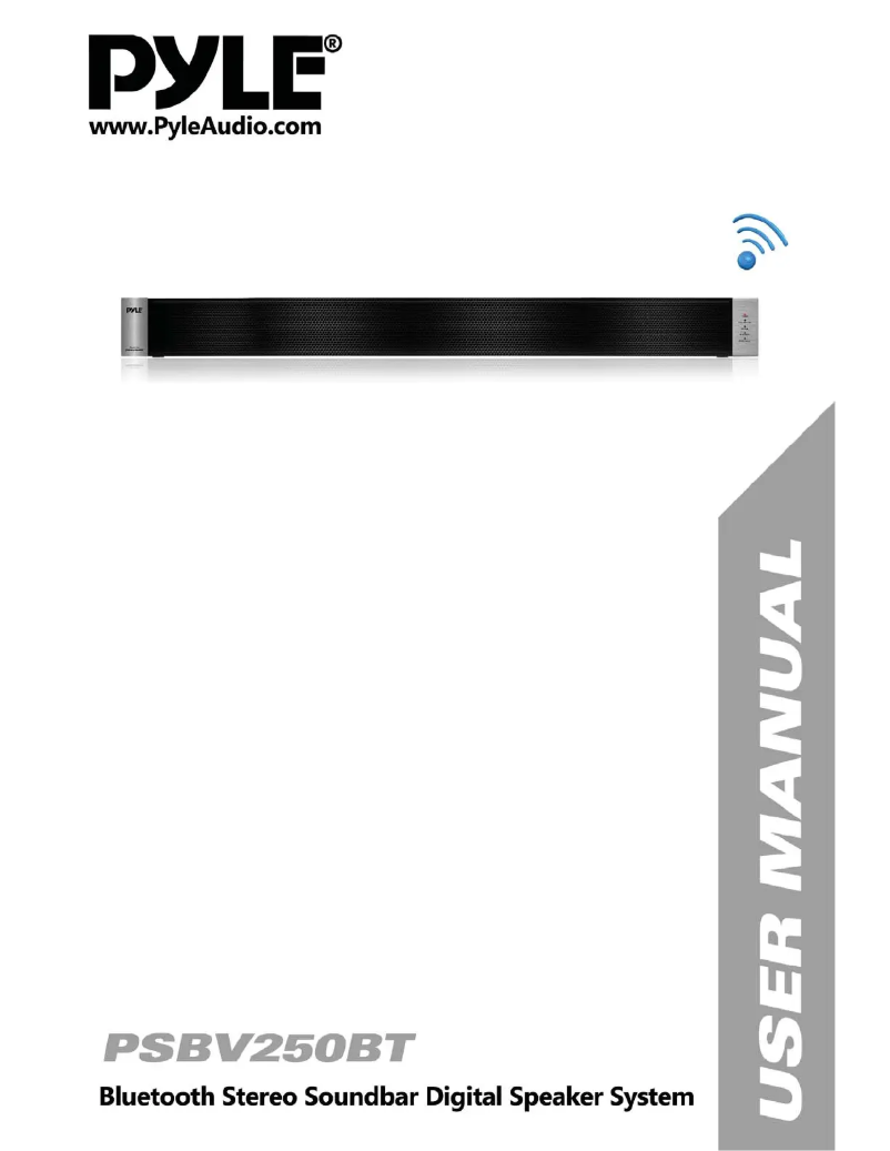 Page 1 de la notice Manuel utilisateur Pyle PSBV250BT