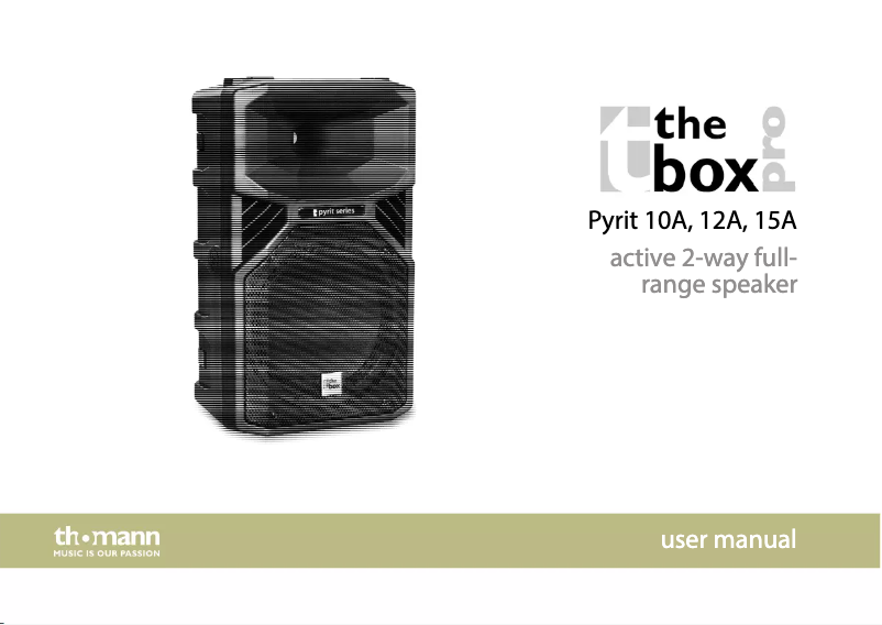 Page n°1 - Manuel utilisateur The Box Pyrit 15 A