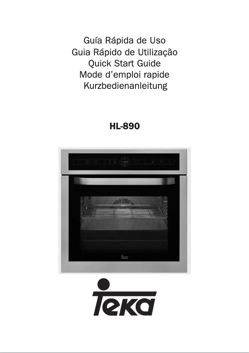 Page n°1 - Manuel utilisateur Teka HL 890