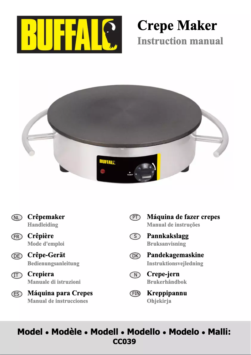 Page 1 de la notice Mode d'emploi Buffalo CC039