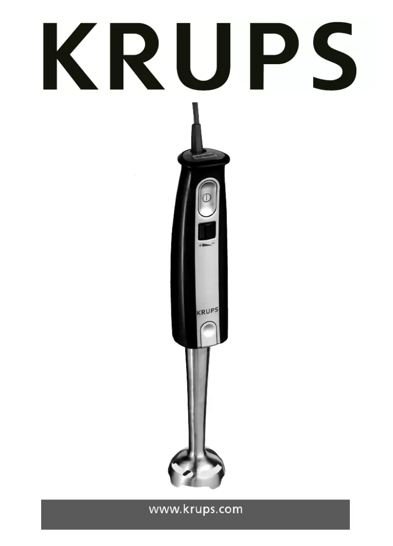 Page n°1 - Manuel utilisateur Krups Prep Expert GPA340