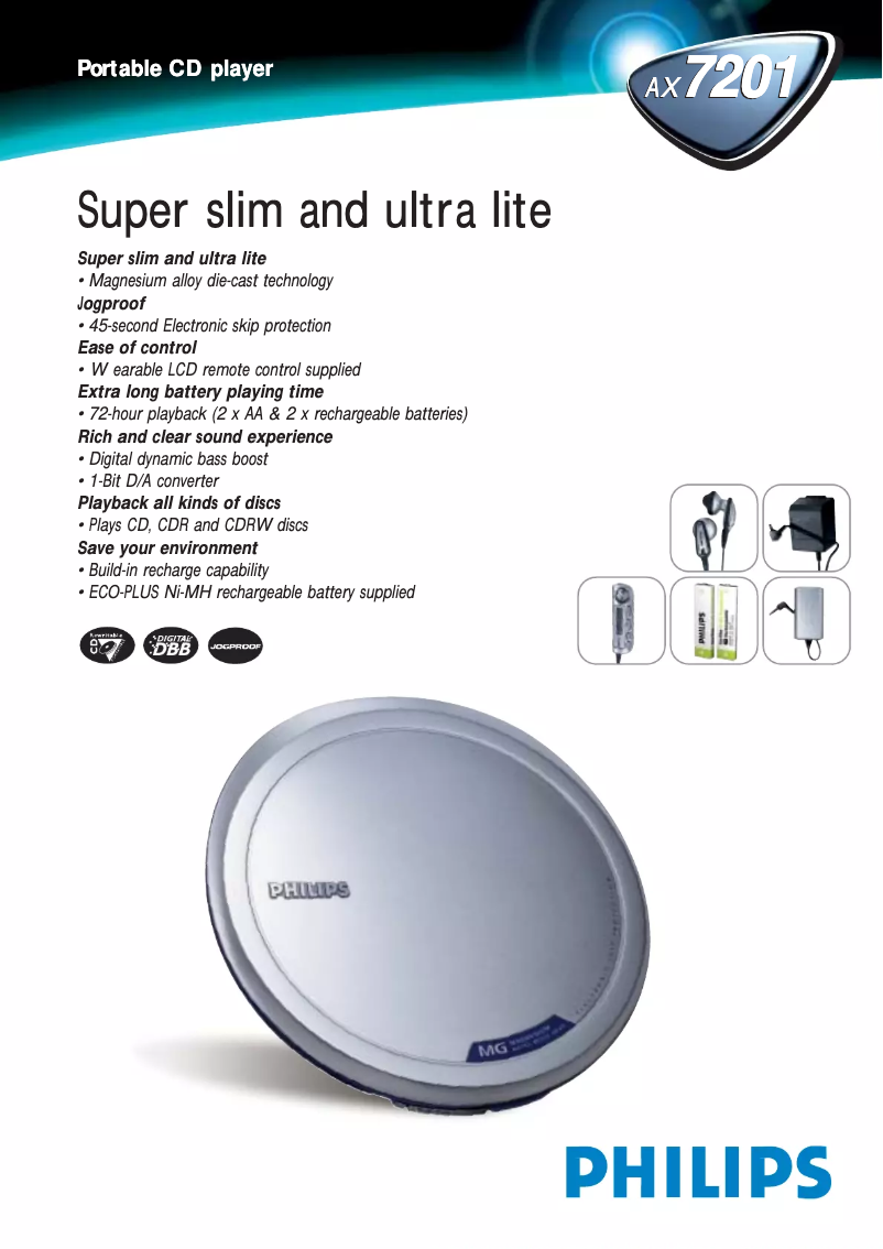 Page n°1 - Brochure Philips AX7201