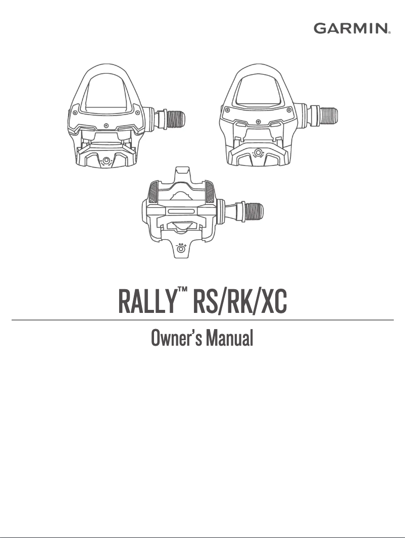 Page n°1 - Manuel utilisateur Garmin Rally XC100