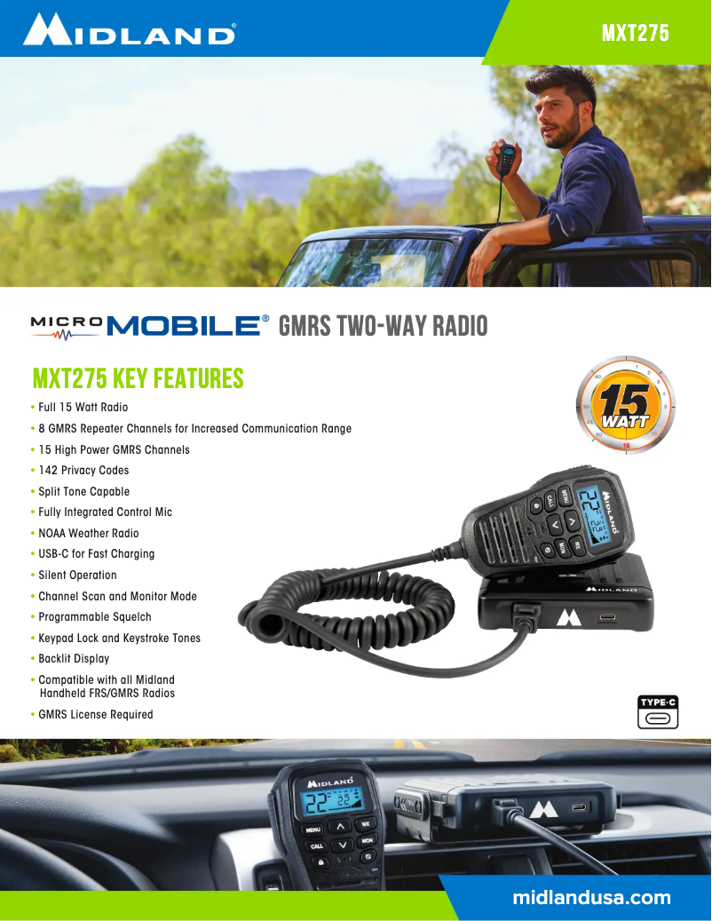 Image de la première page du manuel de l'appareil MicroMobile MXT275