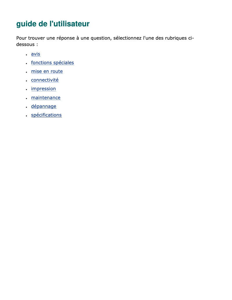 Page n°1 - Manuel utilisateur HP Deskjet 3645