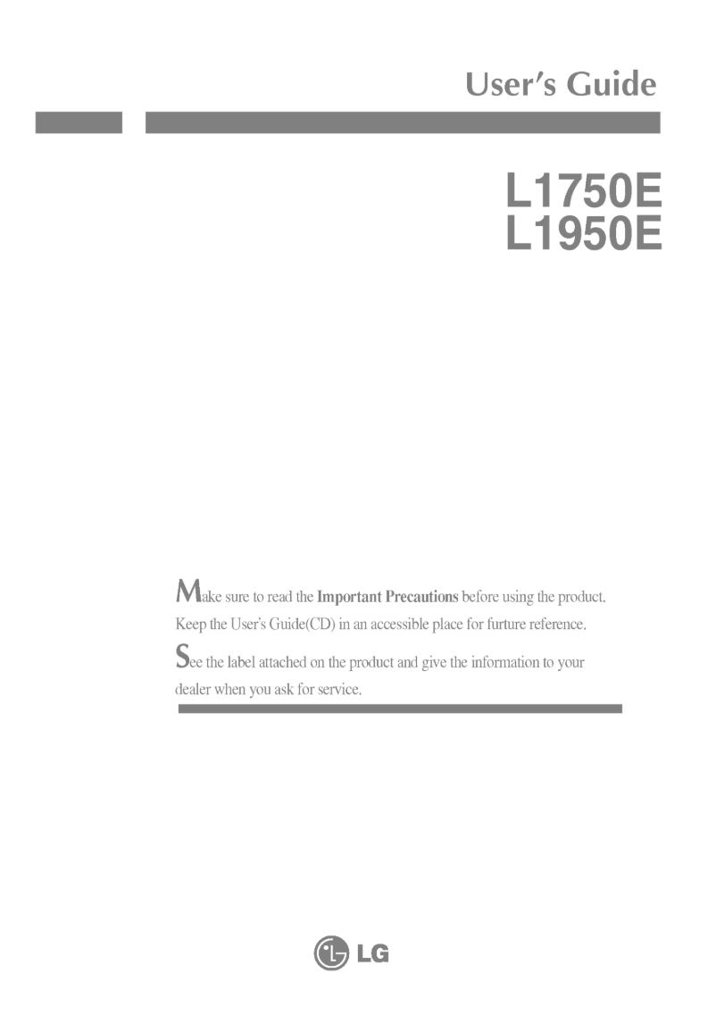 Página 1 del manual Manual de usuario LG L1950E