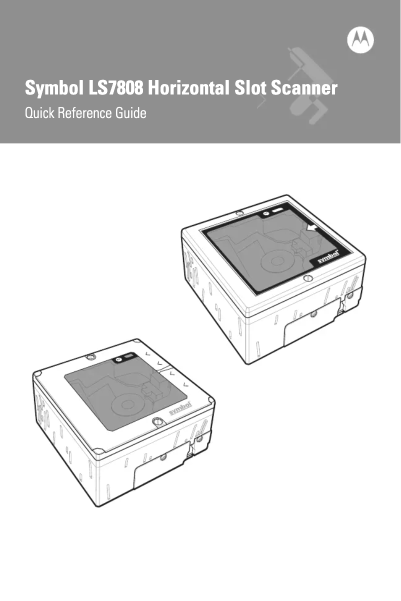 Image de la première page du manuel de l'appareil Symbol LS7808