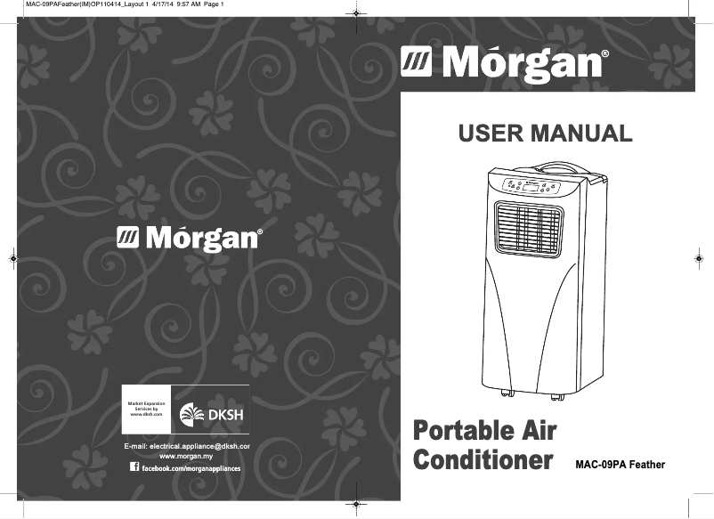 Page n°1 - Manuel utilisateur Morgan MAC-09PA