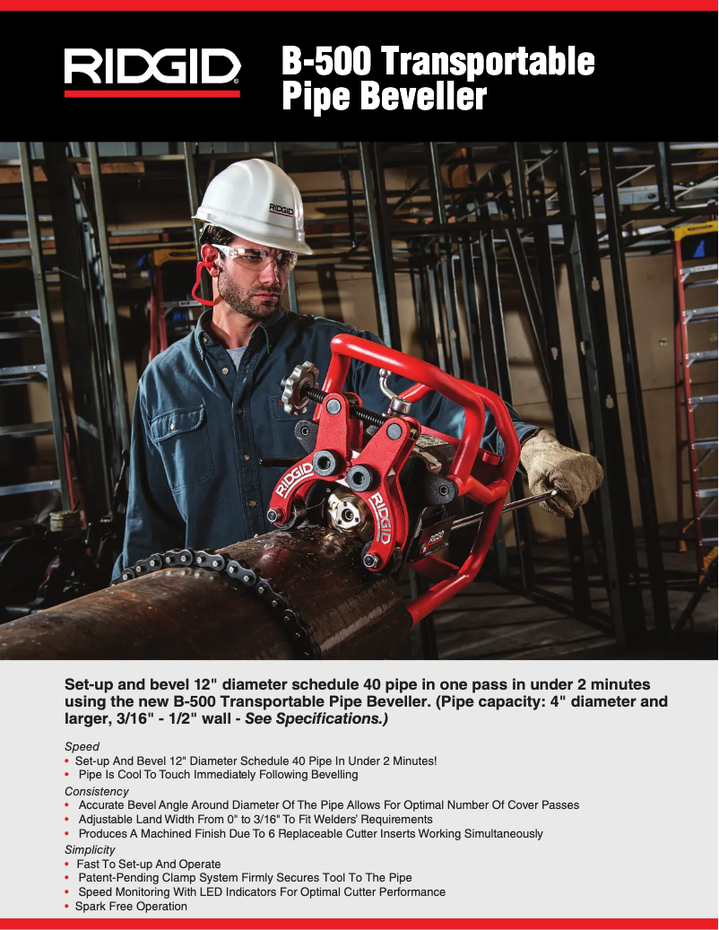 Page n°1 - Catalogue Ridgid B-500