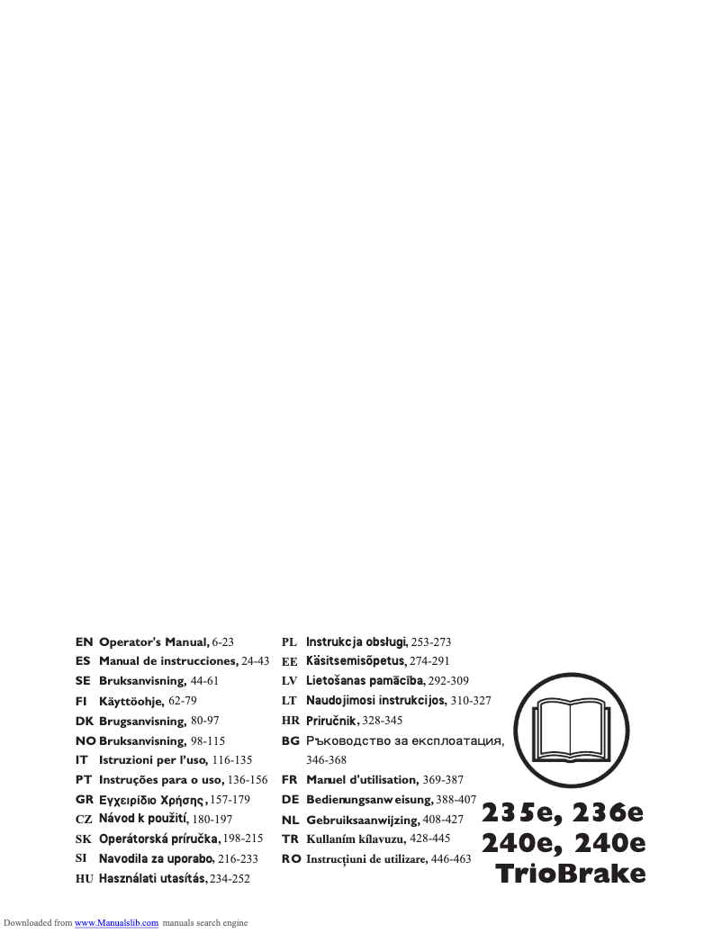 Page n°1 - Manuel utilisateur Husqvarna 236e