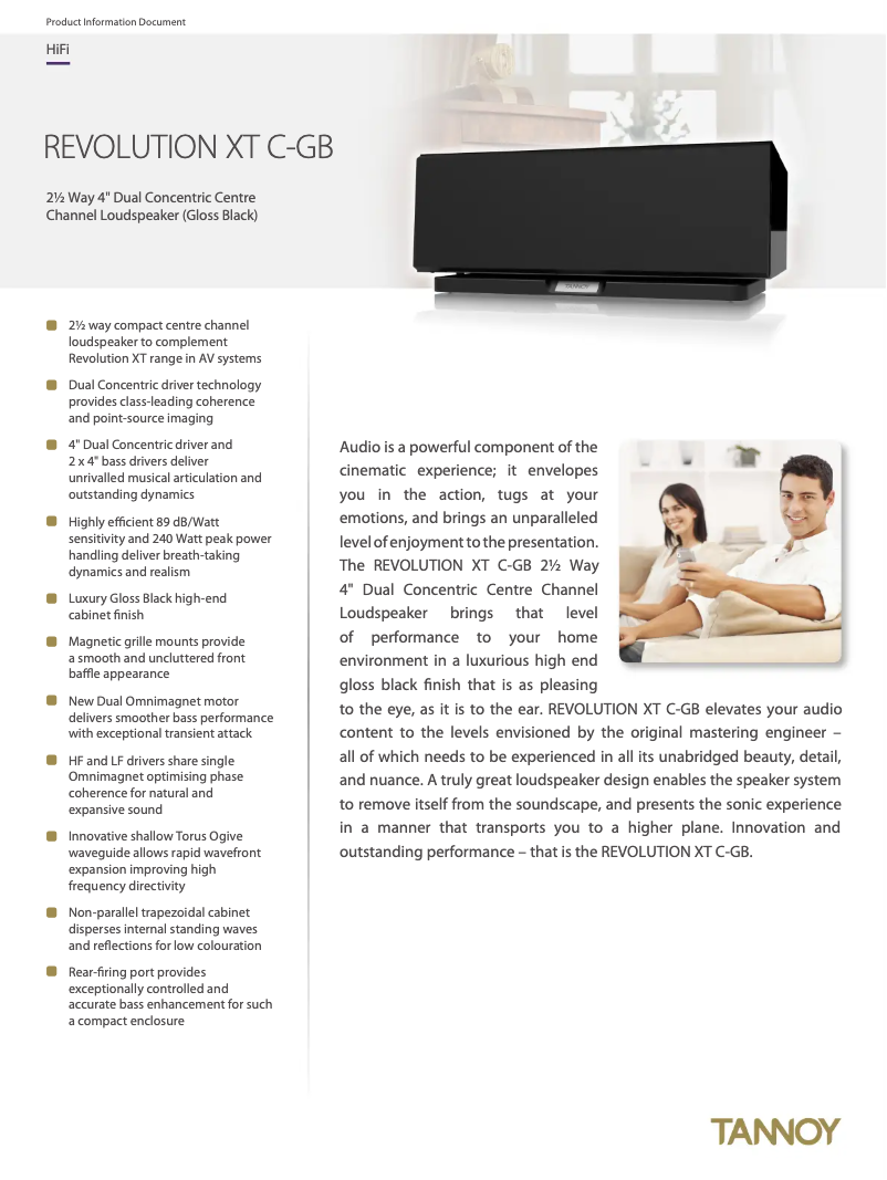 Image de la première page du manuel de l'appareil Revolution XT C