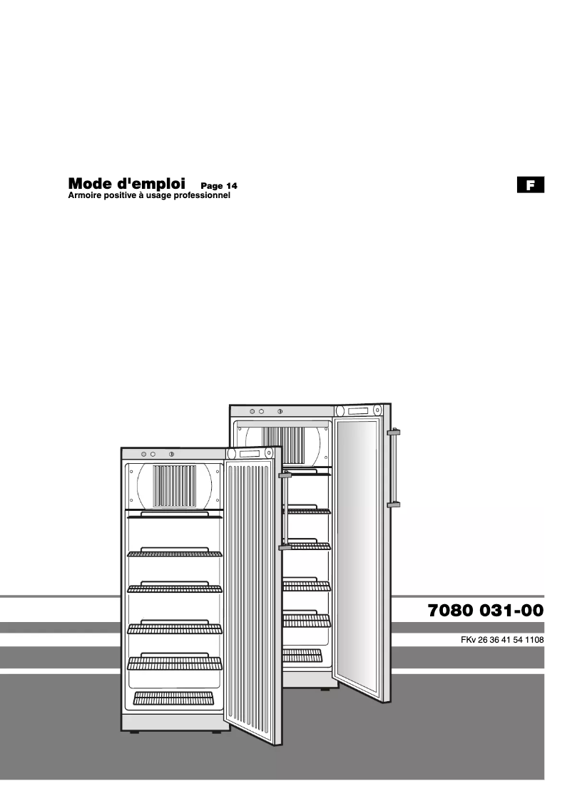 Page n°1 - Manuel utilisateur Liebherr FKvsl 3612 Premium