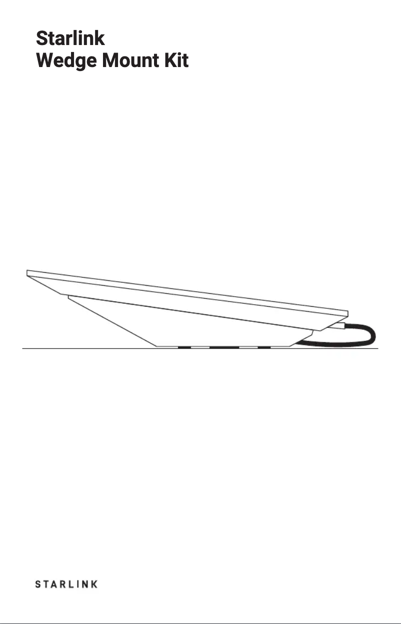 Page n°1 - Manuel utilisateur Starlink Wedge Mount Kit