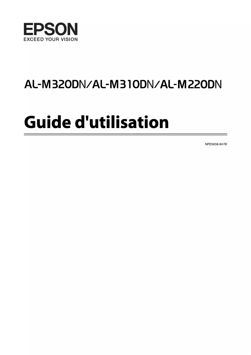 Imagen de la primera página del manual del dispositivo WorkForce AL-M320DN