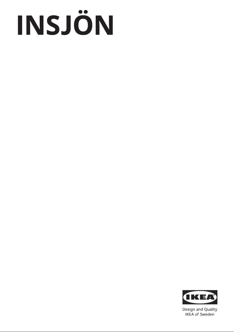 Page 1 de la notice Manuel utilisateur Ikea INSJÖN 505.073.13