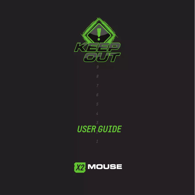 Página 1 del manual Manual de usuario KeepOut X2