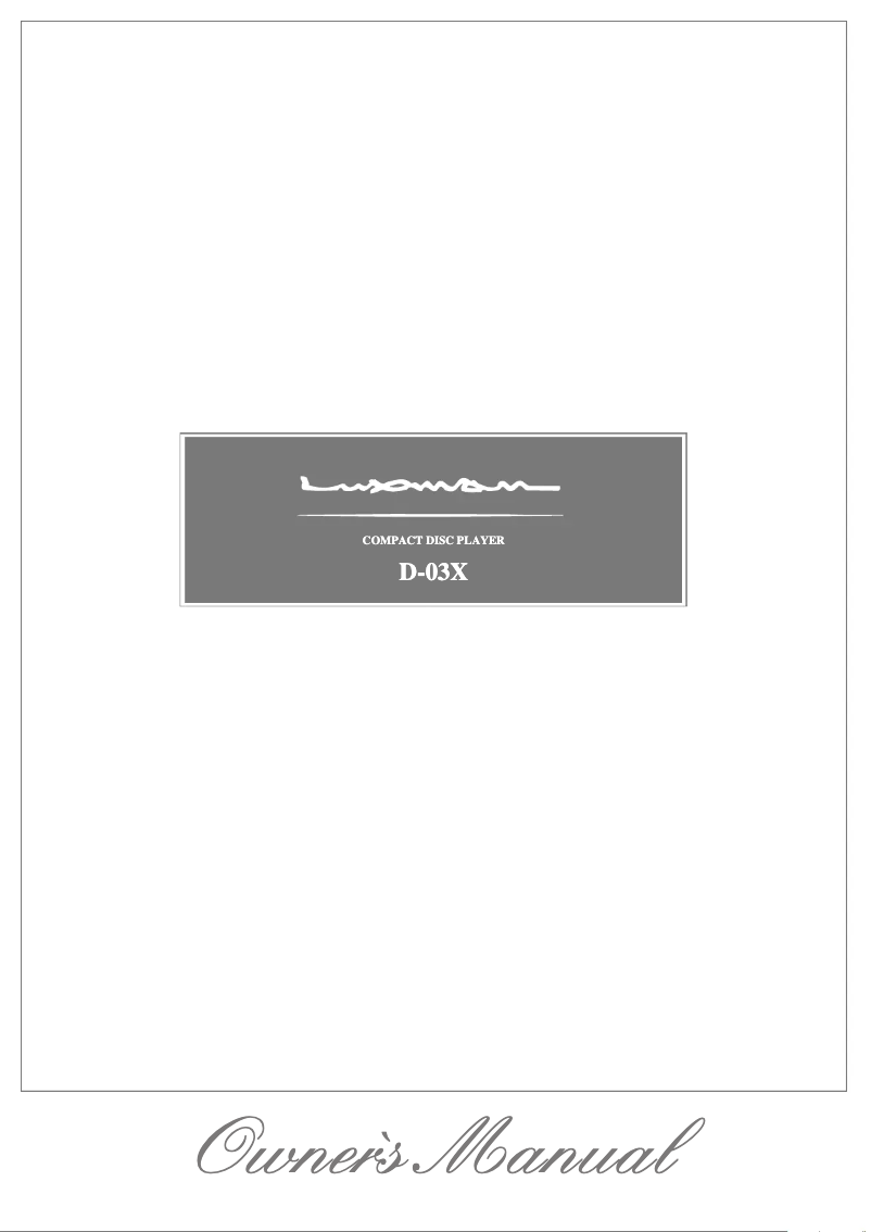 Image de la première page du manuel de l'appareil D-03X