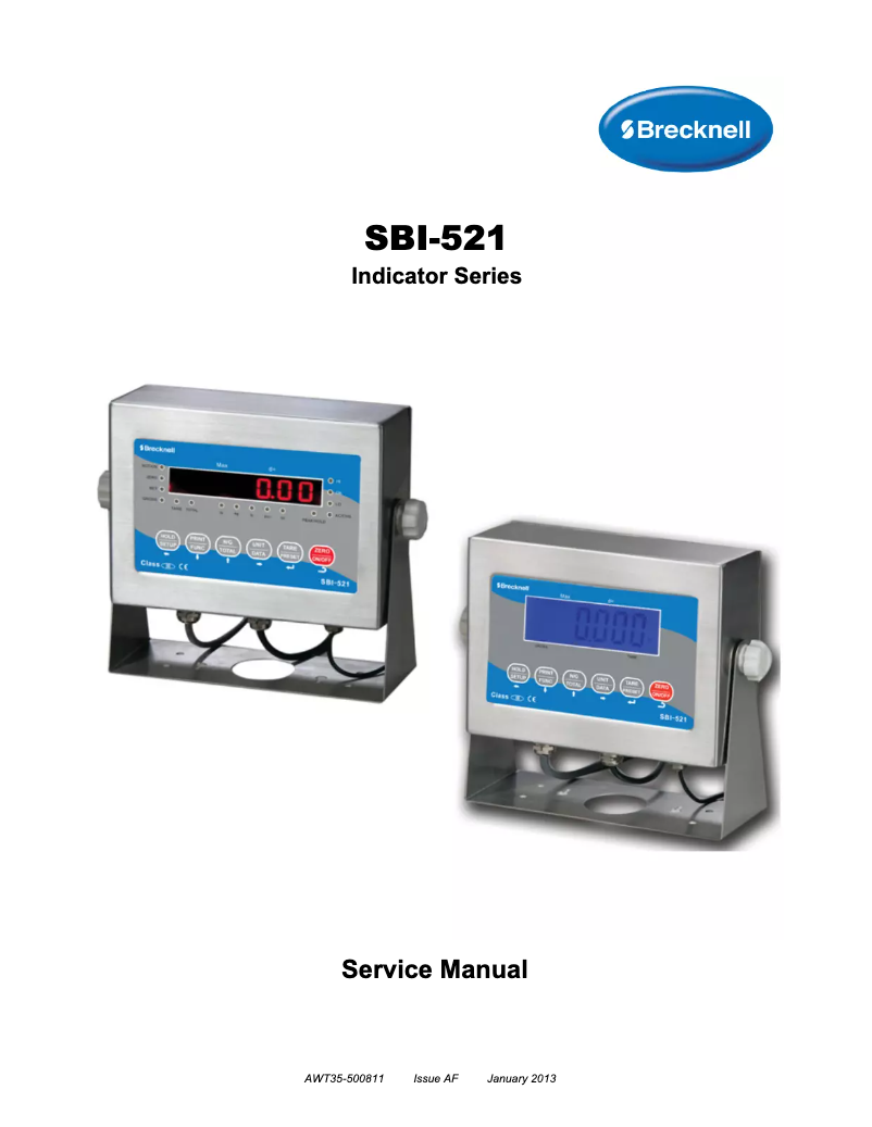 Página 1 del manual Manual de usuario Brecknell SBI-521