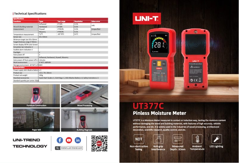 Page n°1 - Manuel utilisateur Uni-T UT377C