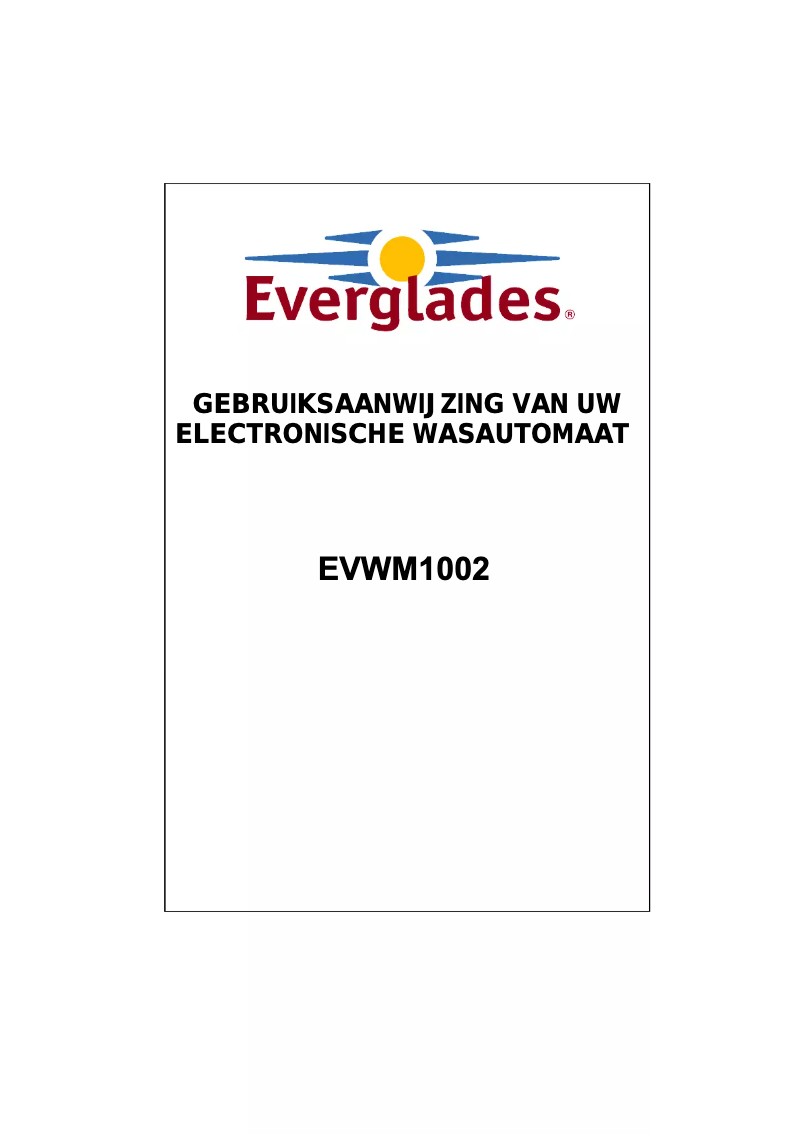 Page 1 de la notice Manuel utilisateur Everglades EVWM1002