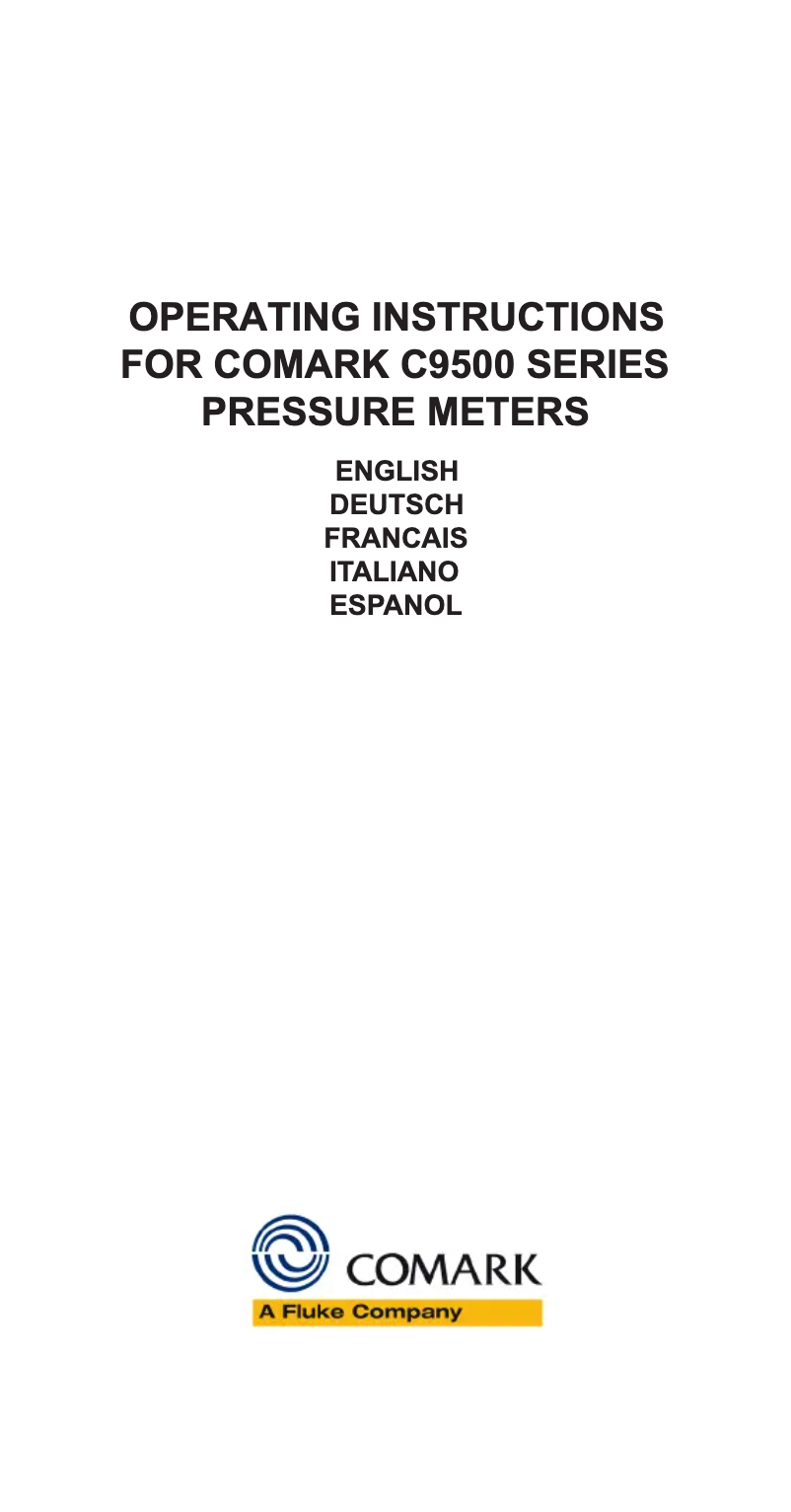 Page 1 de la notice Manuel utilisateur Comark C9555