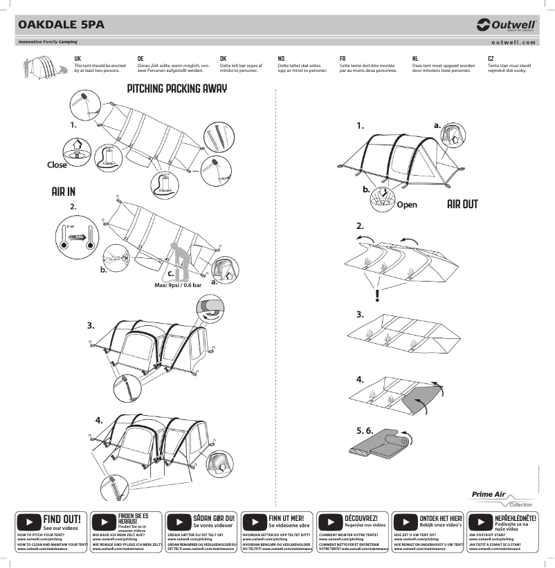 Image de la première page du manuel de l'appareil Oakdale 5PA