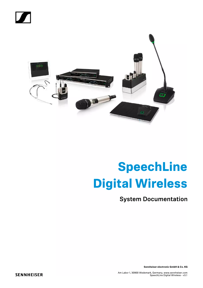 Page n°1 - Manuel utilisateur Sennheiser SL Bodypack DW-3