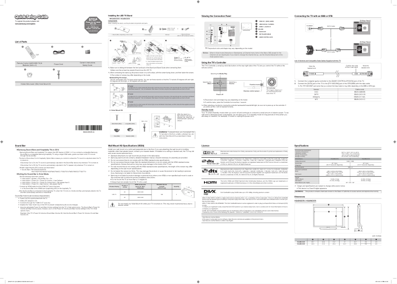 Page n°1 - Manuel utilisateur Samsung HG40NC678DF