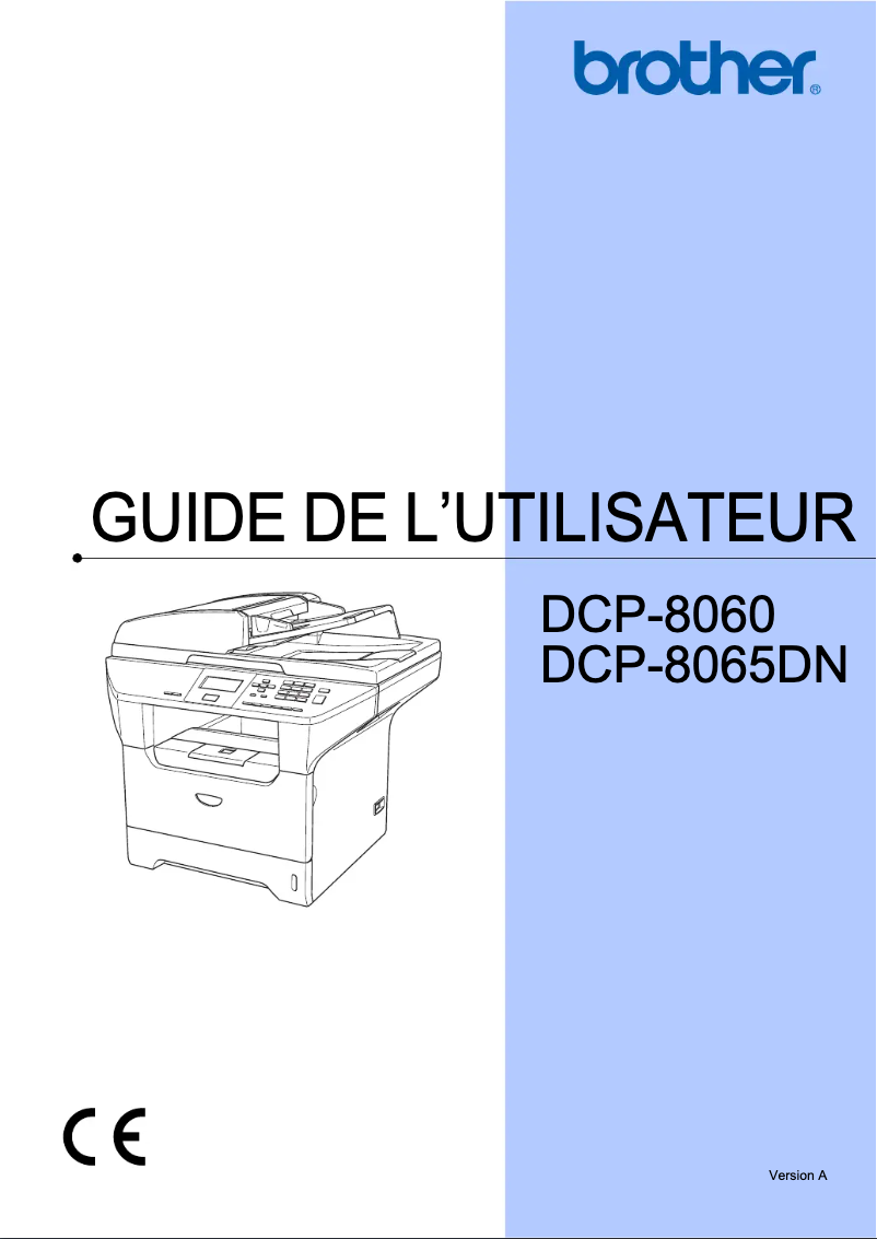 Page 1 de la notice Manuel utilisateur Brother DCP-8065DN