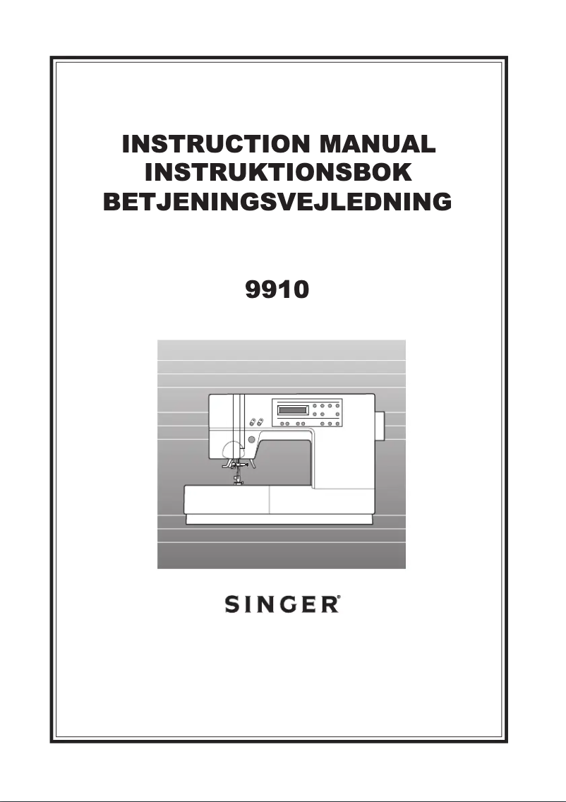 Página 1 del manual Manual de usuario Singer 9910