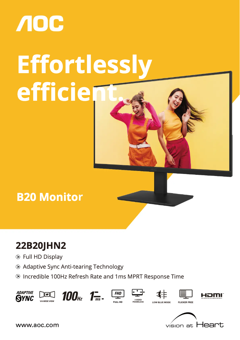 Page 1 de la notice Brochure AOC 22B20JHN2