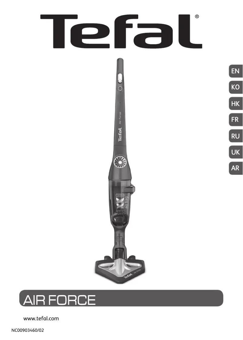 Page 1 de la notice Manuel utilisateur Tefal Air Force TY8463