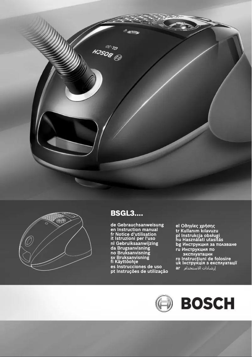 Page n°1 - Manuel utilisateur Bosch BSGL32022