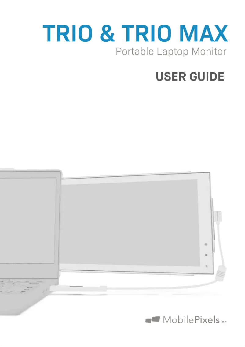 Page 1 de la notice Manuel utilisateur Mobile Pixels Trio Max