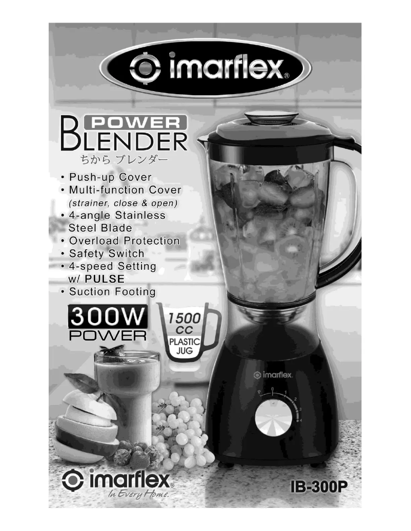 Page 1 de la notice Manuel utilisateur Imarflex IB-300P