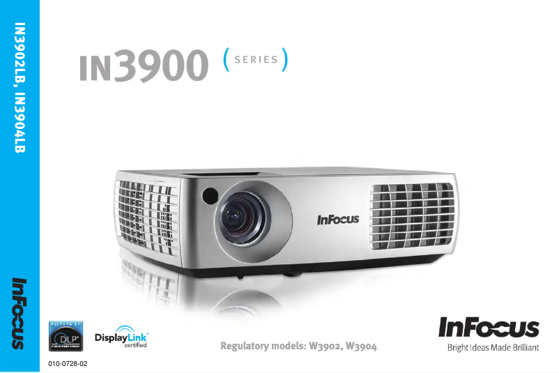 Page 1 de la notice Manuel utilisateur InFocus IN3902