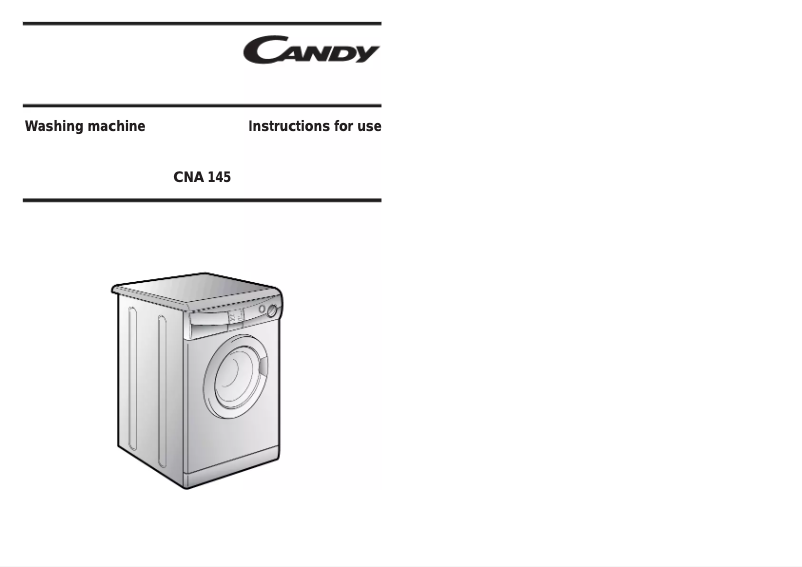 Page n°1 - Manuel utilisateur Candy LBCNA145-80