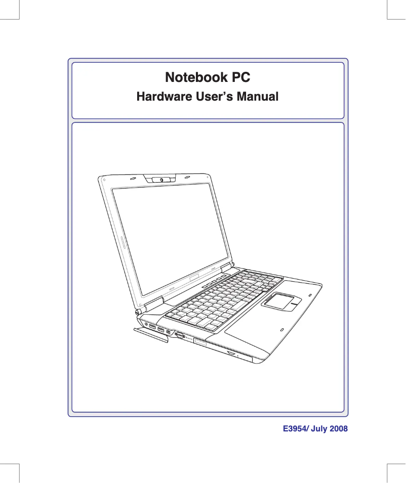 Page 1 de la notice Manuel utilisateur Asus G71V